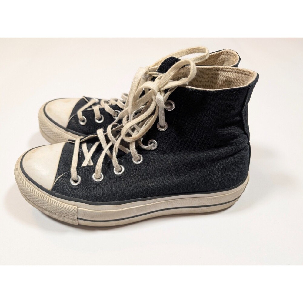 Converse Chuck Taylor All Star Platform Shoes Women’s 7 Black Canvas 560845F